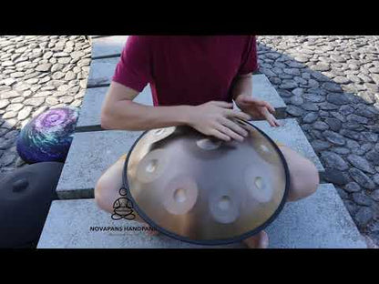 440Hz | 9 Note NovaPans | Generation 4 - The Starter Handpan | D Kurd | Gold